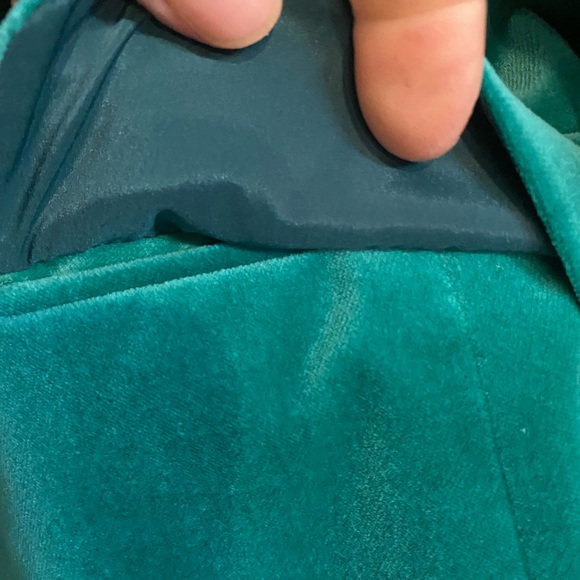 Don Caster Kelly green velvet blazer 10P - Picture 10 of 10